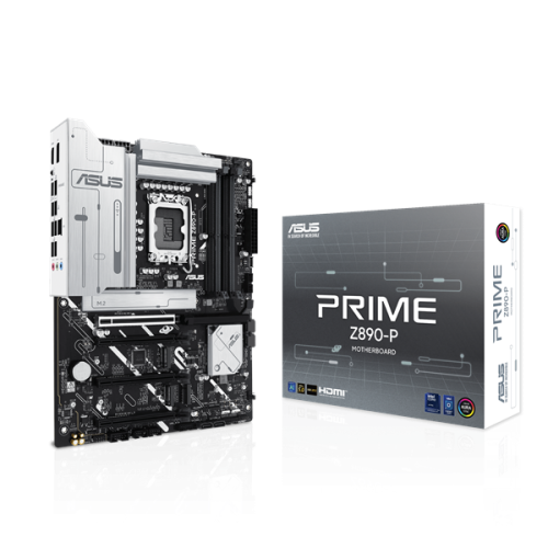 ASUS PRIME Z890-P, LGA1851, Z890, 4*DDR5, 4*SATA, 4*M.2, 3*USB 3.2, 4*USB 2.0, Type-C, 4*PCIx16, HDMI+DP, ATX; 90MB1I50-M0EAY0