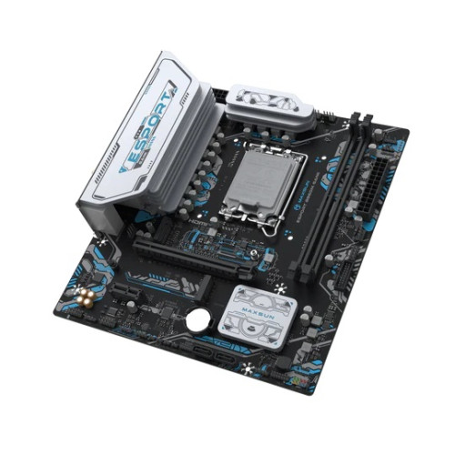 MAXSUN MS-eSport B860M GANK WIFI, LGA1851, B860, 2*DDR5, 2*SATA3, 2*M.2, USB 3.2, USB 2.0, 1*PCIEx16, 1*PCIex1, HDMI+DP, mATX