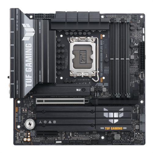 ASUS TUF GAMING B860M-PLUS WIFI, LGA1851, B860, 4*DDR5, 4*SATA, 3*M.2, 6*USB 3.2, 1*USB 2.0, Type-C, 1*PCIx16, 1*PCIx4, DP+HDMI, mATX; 90MB1JV0-M0EAY0
