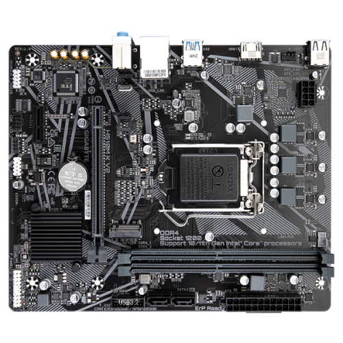 GIGABYTE H510M K V2 2.0, LGA1200, Q470, 2*DDR4, 2*SATA, 1*M.2, 2*USB 3.2, 4*USB 2.0, 1*PCIx16, 1*PCIx1, HDMI, mATX