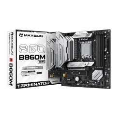 MAXSUN MS-Terminator B860 WIFI, LGA1851, B860, 4*DDR5, 4*SATA3, 3*M.2, USB 3.2, USB 2.0, Type-C, 1*PCIEx16, 1*PCIex4, 1*PCIex1, HDMI+DP, mATX