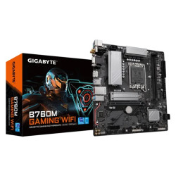 GIGABYTE B760M GAMING, LGA1700, B760, 2*DDR5, 4*SATA, 2*M.2, 3*USB 3.2, 2*USB 2.0, Type C, 1*PCIx16, 1*PCIx1, D-Sub+HDMI+DP, mATX