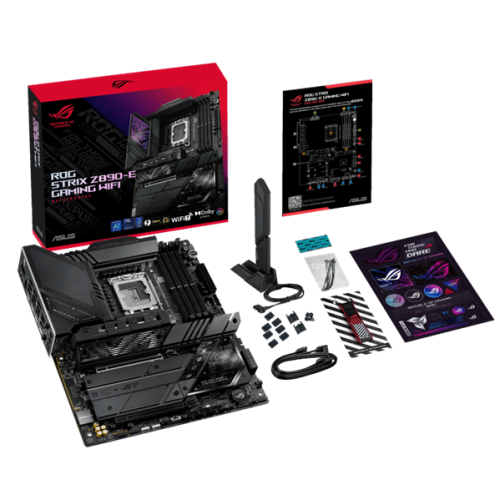 ASUS ROG STRIX Z890-E GAMING WIFI, LGA1851, Z890, 4*DDR5, 4*SATA, 7*M.2, 10*USB 3.2, 2*Type-C, 2*PCIx16, 2*Thunderbolt™ 4, HDMI+DP, ATX; 90MB1IM0-M0EAY0