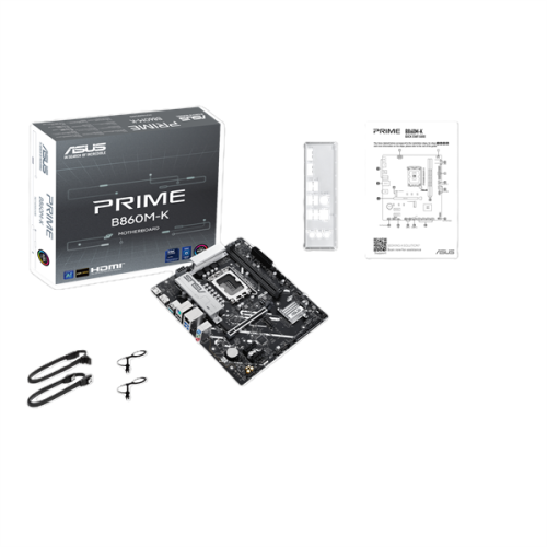 ASUS PRIME B860M-K, LGA1851, B860, 2*DDR5, 4*SATA, 2*M.2, 3*USB 3.2, 3*USB 2.0, 1*PCIx16, 2*PCIx1, DP+HDMI, mATX; 90MB1JT0-M0EAY0
