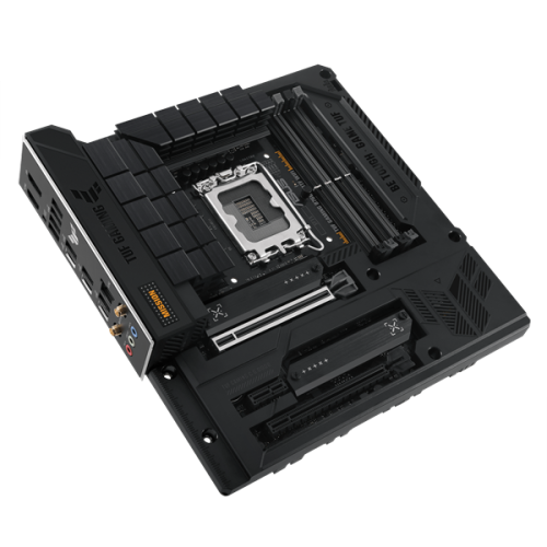 ASUS TUF GAMING B760M-BTF WIFI, LGA1700, B760, 4*DDR5, 4*SATA, 3*M.2, 5*USB 3.2, 4*USB 2.0, Type-C, 2*PCIx16, 1*PCIx1, DP+HDMI, mATX; 90MB1G50-M0EAY0