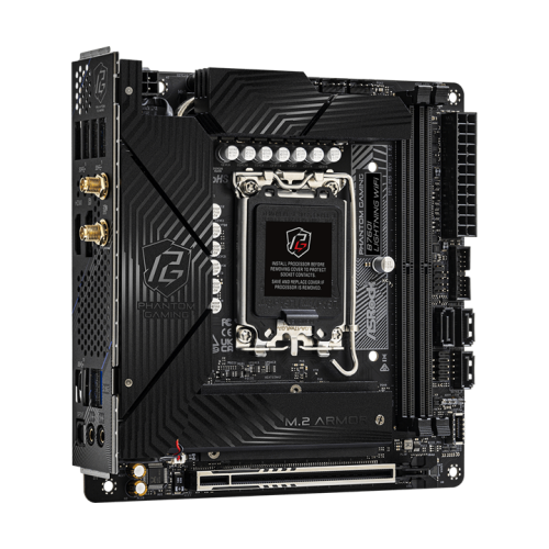 ASROCK B760I LIGHTNING WIFI, LGA1700, B760, 2*DDR5, 3*SATA, 2*M.2, 5*USB 3.2, Type-C, 1*PCIx16, 1xM.2 (Key E), HDMI+DP, mIATX