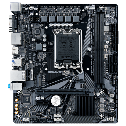 GIGABYTE H610M S2H, LGA1700, H610, 2*DDR5, 4*SATA, 1*M.2, 2*USB 3.2, 4*USB 2.0, 1*PCIx16, 1*PCIx1, D-Sub+HDMI+2*DP, mATX