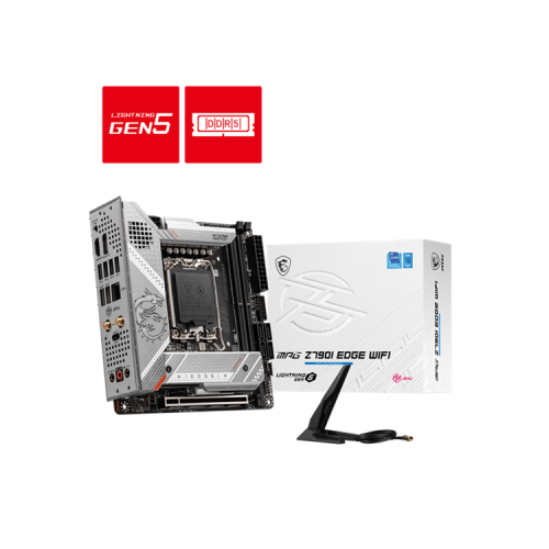 MSI MPG Z790I EDGE WIFI LGA1700,2DDR5,1PCI-Ex16,3M.2,4SATA3,2USB3.2Gen2x2, 2USB3.2