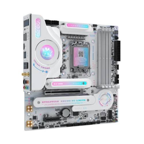 MAXSUN MS-iCraft 860M CROSS, LGA1851, B860, 4*DDR5, 4*SATA3, 2*M.2, USB 3.2, USB 2.0, Type-C, 1*PCIEx16, 1*PCIex4, HDMI+DP, mATX