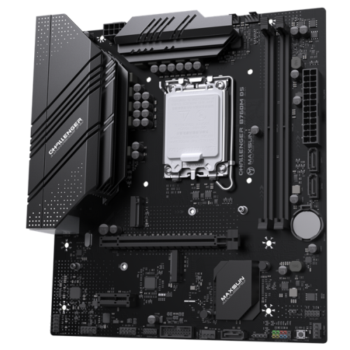 MAXSUN MS-Challenger B760M D5, LGA1700, B760, 2*DDR5, 3*SATA3, 3*M.2, 2*USB 3.2, 6*USB 2.0, 1*PCIEx16, 1*PCIEx1, VGA+HDMI, mATX
