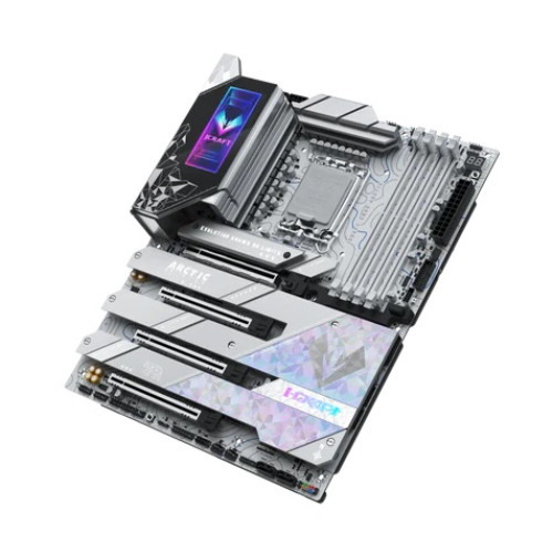 MAXSUN MS-iCraft Z890 ARCTIC, LGA1851, Z890, 4*DDR5, 4*SATA3, 4*M.2, USB 3.2, USB 2.0, Type-C, 4*PCIEx16, HDMI+DP, ATX