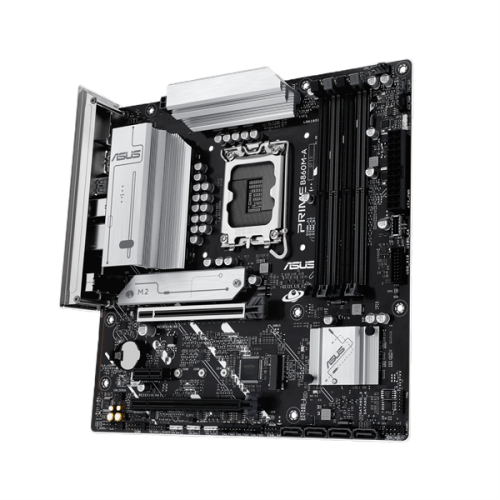 ASUS PRIME B860M-A-CSM, LGA1851, B860, 4*DDR5, 4*SATA, 2*M.2, 2*USB 3.2, 4*USB 2.0, Type-C, 2*PCIx16, 1*PCIx1, 2*DP+HDMI, mATX; 90MB1K00-M0EAYC