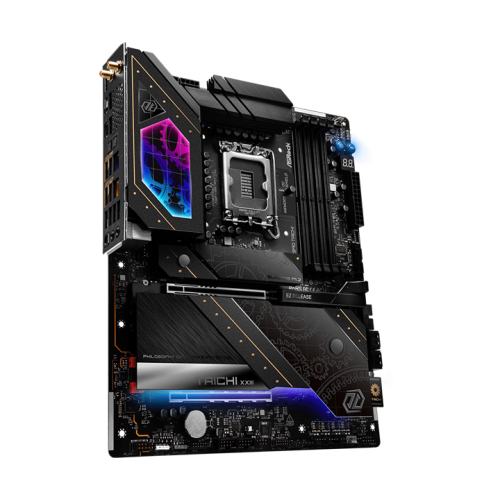 ASROCK Z890 TAICHI, LGA1851, Z890, 4*DDR5, 4*SATA, 6*M.2, 8*USB 3.2, 2*USB 2.0, 2*Type-C, 2*PCIx16, 1*M.2 (Key E), HDMI, ATX