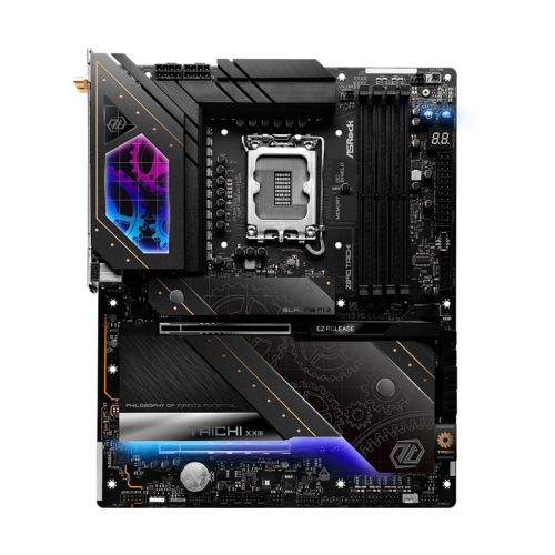 ASROCK Z890 TAICHI, LGA1851, Z890, 4*DDR5, 4*SATA, 6*M.2, 8*USB 3.2, 2*USB 2.0, 2*Type-C, 2*PCIx16, 1*M.2 (Key E), HDMI, ATX