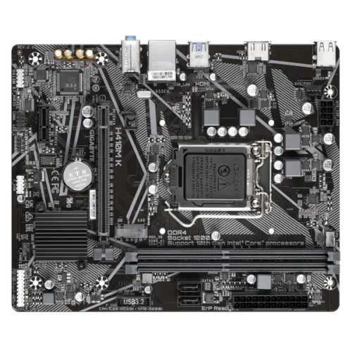 GIGABYTE H410M K 2.0, LGA1200, Q470, 2*DDR4, 2*SATA, 1*M.2, 2*USB 3.2, 4*USB 2.0, 1*PCIx16, 1*PCIx1, HDMI, mATX