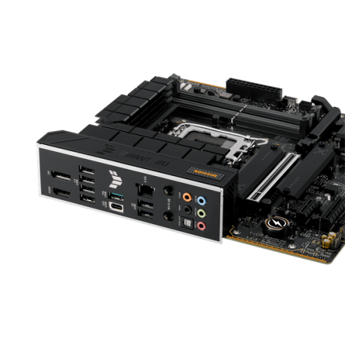 ASUS TUF GAMING B760M-PLUS WIFI II, LGA1700, B760, 4*DDR5, 4*SATA, 3*M.2, 3*USB 3.2, 4*USB 2.0, Type-C, 1*PCIx16, 1*PCIx4, 1*PCIx1, DP+HDMI, mATX; 90MB1HE0-M0EAY0