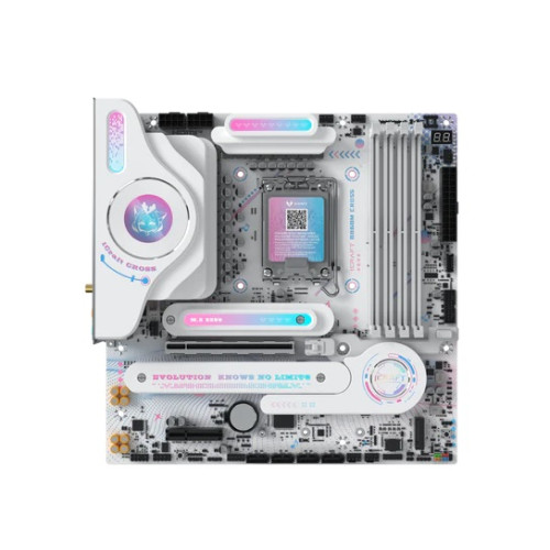 MAXSUN MS-iCraft 860M CROSS, LGA1851, B860, 4*DDR5, 4*SATA3, 2*M.2, USB 3.2, USB 2.0, Type-C, 1*PCIEx16, 1*PCIex4, HDMI+DP, mATX