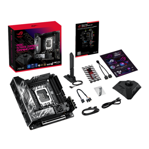ASUS ROG STRIX Z890-I GAMING WIFI, LGA1851, Z890, 2*DDR5, 2*SATA, 2*M.2, 4*USB 3.2, 2*USB 2.0, Type-C, 1*PCIx16, HDMI, mITX; 90MB1IC0-M0EAY1