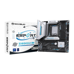 MAXSUN MS-eSport Z890M WIFI, LGA1851, Z890, 4*DDR5, 4*SATA3, 3*M.2, USB 3.2, USB 2.0, Type-C, 1*PCIEx16, 1*PCIex4, 1*PCIex1, HDMI+DP, ATX
