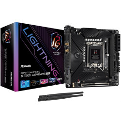 ASROCK B760I LIGHTNING WIFI, LGA1700, B760, 2*DDR5, 3*SATA, 2*M.2, 5*USB 3.2, Type-C, 1*PCIx16, 1xM.2 (Key E), HDMI+DP, mIATX