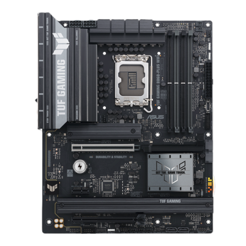 ASUS TUF GAMING B860-PLUS WIFI, LGA1851, B860, 4*DDR5, 4*SATA, 3*M.2, 5*USB 3.2, 2*USB 2.0, Type-C, 2*PCIx16, 1*PCIx1, DP+HDMI, ATX; 90MB1JL0-M0EAY0