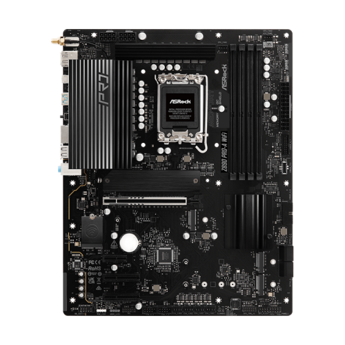 ASROCK Z890 PRO-A WIFI, LGA1851, Z890, 4*DDR5, 4*SATA, 4*M.2, 4*USB 3.2, 4*USB 2.0, Type-C, 1*PCIx16, 2*PCIx4, 1*M.2 (Key E), HDMI+DP, ATX