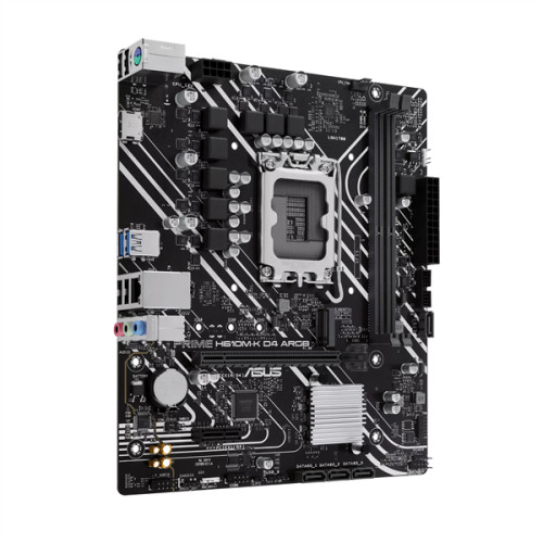 ASUS PRIME H610M-K D4 ARGB, LGA1700, H610, 2*DDR4, 4*SATA, 1*M.2, 2*USB 3.2, 4*USB 2.0, 1*PCIx16, 1*PCIx1, HDMI, mATX; 90MB1HN0-M0EAY0