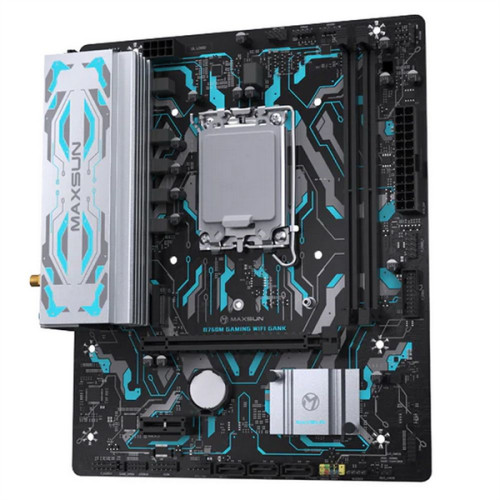 MAXSUN MS-B760M GAMING WIFI GANK, LGA1700, B7602*DDR5, 3*SATA3, M.2, 2*USB 3.2, 4*USB 2.0, 1*PCIEx16, 1*PCIEx1, VGA+HDMI,  mATX