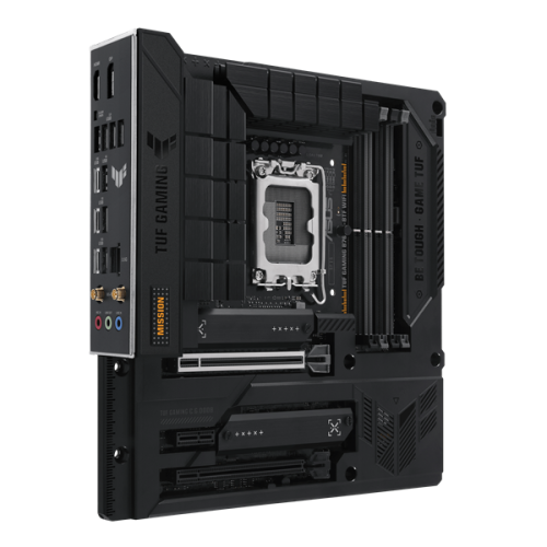 ASUS TUF GAMING B760M-BTF WIFI, LGA1700, B760, 4*DDR5, 4*SATA, 3*M.2, 5*USB 3.2, 4*USB 2.0, Type-C, 2*PCIx16, 1*PCIx1, DP+HDMI, mATX; 90MB1G50-M0EAY0