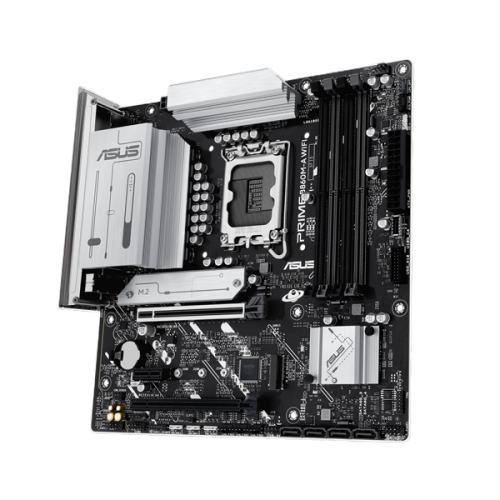 ASUS PRIME B860M-A WIFI, LGA1851, B860, 4*DDR5, 4*SATA, 2*M.2, 2*USB 3.2, 4*USB 2.0, Type-C, 2*PCIx16, 1*PCIx1, 2*DP+HDMI, mATX; 90MB1JY0-M0EAY0