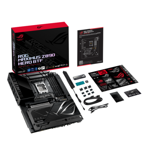 ASUS ROG MAXIMUS Z890 HERO BTF, LGA1851, Z890, 4*DDR5, 4*SATA, 6*M.2, 8*USB 3.2, Type-C, 2*PCIx16, 1*PCIx1,  2*Thunderbolt™ 4, HDM, ATX; 90MB1KG0-M0EAY0