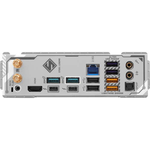 ASROCK Z890 STEEL LEGEND WIFI, LGA1851, Z890, 4*DDR5, 4*SATA, 4*M.2, 6*USB 3.2, 2*USB 2.0, 2*Type-C, 2*PCIx16, 1*PCIx4, 1*M.2 (Key E), HDMI, ATX