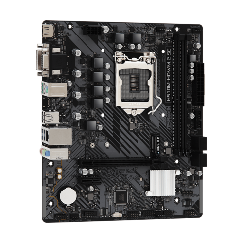 ASROCK H510M-HDV/M.2 SE, LGA1200, H470, 2*DDR4, 4*SATA, 1*M.2, 4*USB 3.2, 2*USB 2.0, 1*PCIx16, 1*PCIx1, D-Sub+HDMI+DVI-D, mATX
