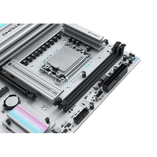 MAXSUN MS-Challenger Z890M WIFI ICE, LGA1851, Z890, 2*DDR5, 3*SATA3, 2*M.2, USB 3.2, USB 2.0, Type-C, 1*PCIEx16, 1*PCIex4, 1*PCIex1, HDMI+DP, mATX