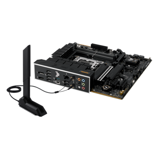 ASUS TUF GAMING B760M-PLUS WIFI II, LGA1700, B760, 4*DDR5, 4*SATA, 3*M.2, 3*USB 3.2, 4*USB 2.0, Type-C, 1*PCIx16, 1*PCIx4, 1*PCIx1, DP+HDMI, mATX; 90MB1HE0-M0EAY0