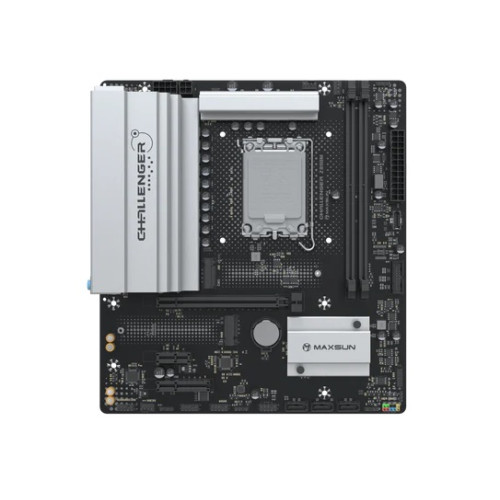 MAXSUN MS-Challenger Z890M, LGA1851, Z890, 2*DDR5, 3*SATA3, 2*M.2, USB 3.2, USB 2.0, Type-C, 1*PCIEx16, 1*PCIex4, 1*PCIex1, HDMI+DP, mATX