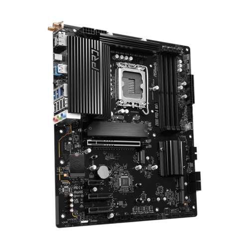 ASROCK Z890 PRO-A WIFI, LGA1851, Z890, 4*DDR5, 4*SATA, 4*M.2, 4*USB 3.2, 4*USB 2.0, Type-C, 1*PCIx16, 2*PCIx4, 1*M.2 (Key E), HDMI+DP, ATX