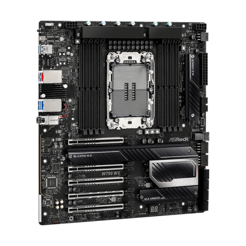 ASROCK W790 WS R2.0, Intel® W790, 8*DDR5, 8*SATA, 4*M.2, 5*USB 3.2, 2*USB 2.0, 5*PCIx16, EATX