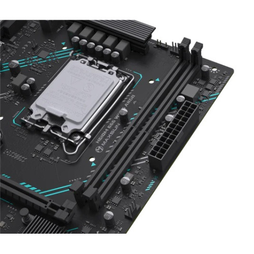 MAXSUN MS-H610M 666 WIFI6 ARGB, LGA1700, H610, 2*DDR4, 3*SATA3, M.2, USB 3.2, USB 2.0, 1*PCIEx16, 1*PCIEx1, VGA+HDMI, mATX
