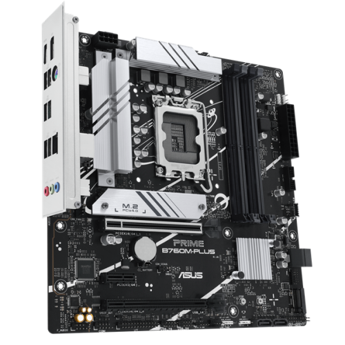 ASUS PRIME B760M-PLUS, LGA1700, B760, 4*DDR5, 4*SATA, 2*M.2, 2*USB 3.2, 4*USB 2.0, 2*PCIx16, 1*PCIx1, DP+HDMI, mATX; 90MB1GY0-M0EAY0