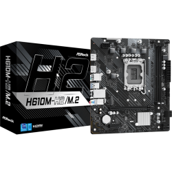 ASROCK H610M-H2/M.2, LGA1700, H610, 2*DDR4, 4*SATA, 1*M.2, 2*USB 3.2, 4*USB 2.0, 1*PCIx16, 1*PCIx1, 2*HDMI, mATX
