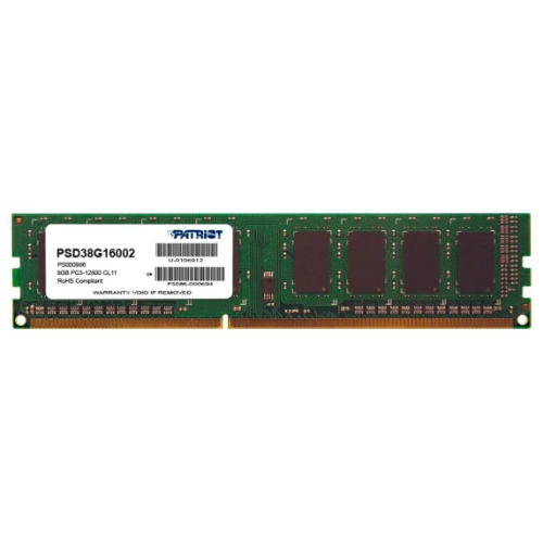 Patriot SL DDR3 DIMM 8GB 1600MHz CL11 1*8GB 11-11-11-28 1,5V