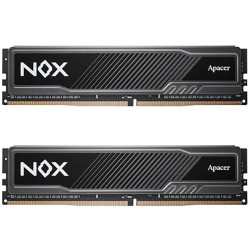 Apacer  DDR4  32GB  3200MHz DIMM NOX Black Gaming Memory (PC4-25600) CL16 1.35V Kit (2x16GB) Intel XMP 2.0, Heat Sink (Retail) 2048*8  3 years (AH4U32G32C28YMBAA-2)