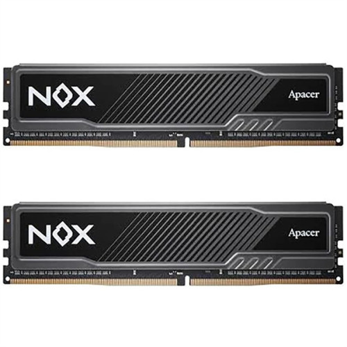 Apacer  DDR4  32GB  3200MHz DIMM NOX Black Gaming Memory (PC4-25600) CL16 1.35V Kit (2x16GB) Intel XMP 2.0, Heat Sink (Retail) 2048*8  3 years (AH4U32G32C28YMBAA-2)