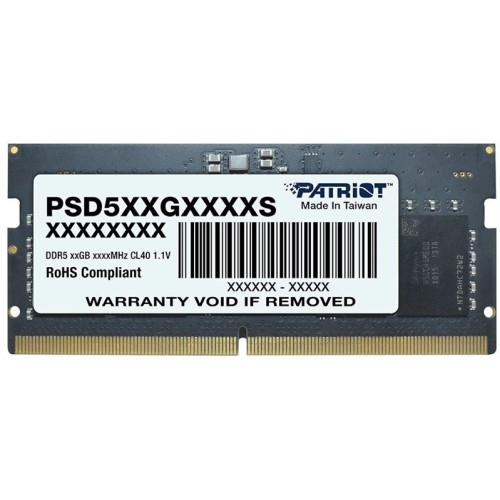 Patriot SL DDR5 SO-DIMM 32GB 4800MHz 1*32GB 40-40-40-77 1.1V