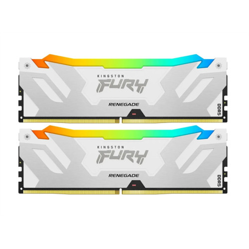 Kingston 32GB 8000MT/s DDR5 CL38 DIMM (Kit of 2) FURY Renegade RGB White XMP