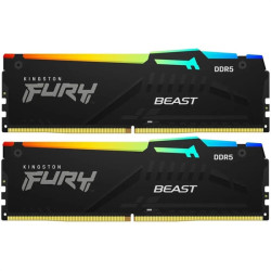 Kingston 32GB 6000MT/s DDR5 CL30 DIMM kit (2x16GB) FURY Beast RGB XMP