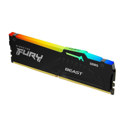 Kingston 16GB 6400MT/s DDR5 CL32 DIMM FURY Beast RGB XMP