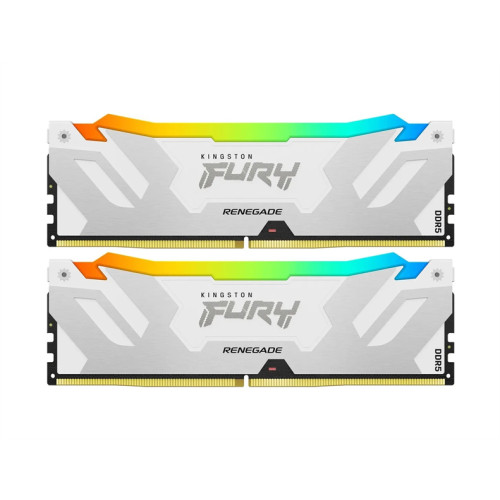 Kingston 32GB 7600MT/s DDR5 CL38 DIMM (Kit of 2) FURY Renegade RGB White XMP