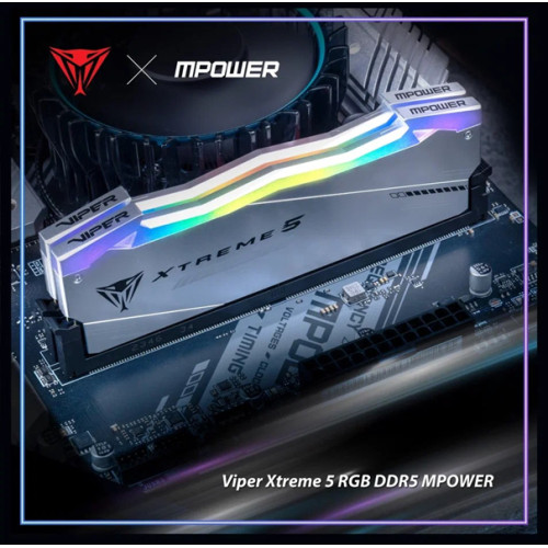 Patriot Viper XTREME DDR5 DIMM MPOWER 32GB 6400MHz KIT 2*16GB CL32 32-40-40-84 1.1V RGB